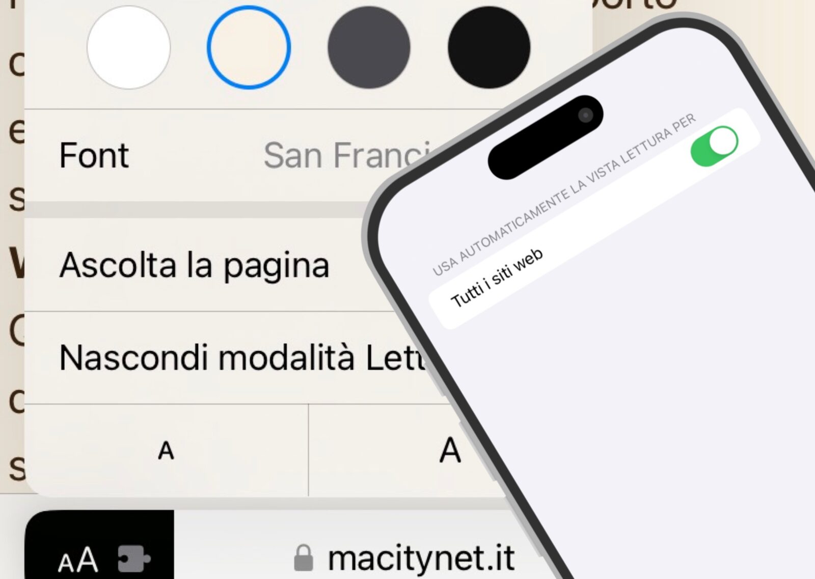 Come Abilitare La Modalit Lettura Automatica Su Iphone Macitynet It