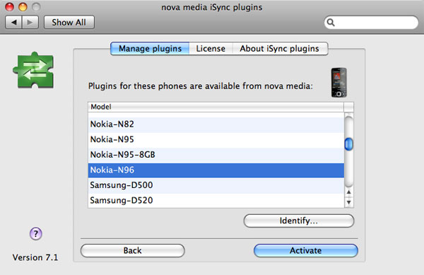 novamedia isync plugins