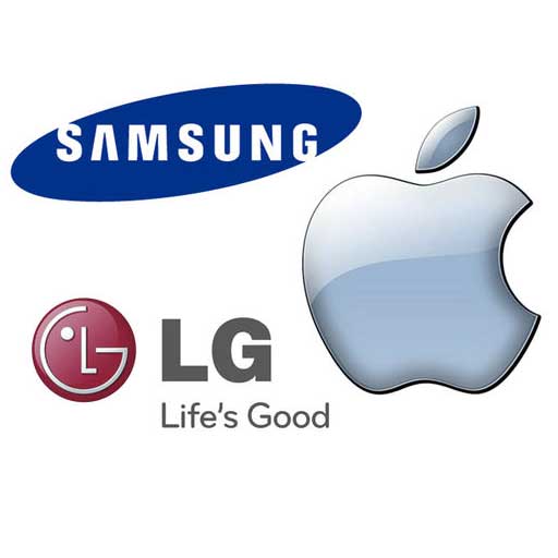 LG, Apple e Samsung