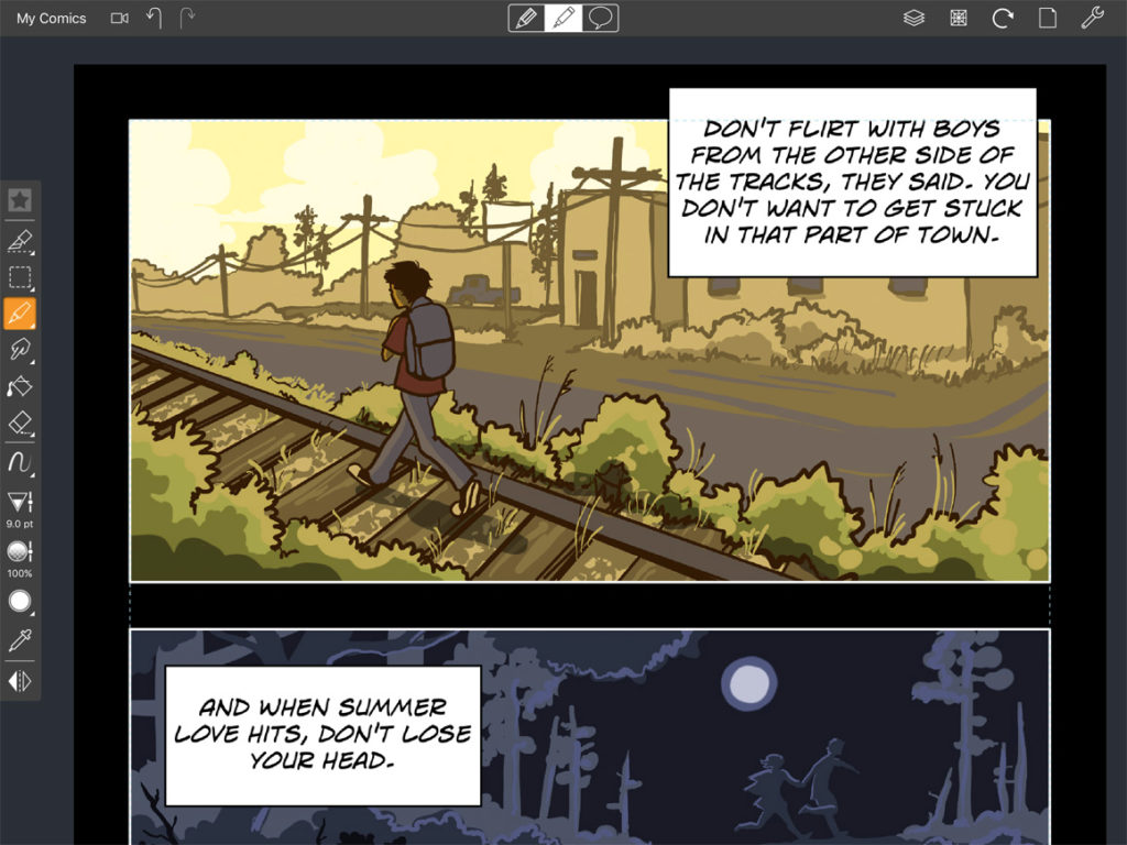 Comic Draw Lapp Per Creare E Disegnare Fumetti Con Ipad