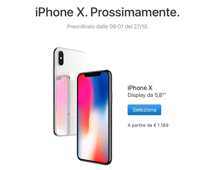 iphone x in italia 1