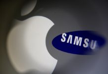 apple contro samsung, foto loghi apple samsung