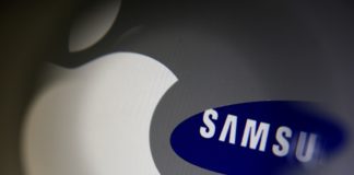 apple contro samsung, foto loghi apple samsung