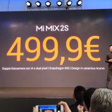 Xiaomi Mi Mix 2s debutta ufficialmente in Italia, presentato a Milano