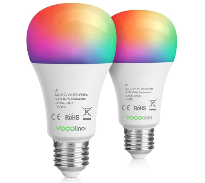 VOCOlinc WLAN, coppia di lampadine Smart in sconto a 33,59 euro