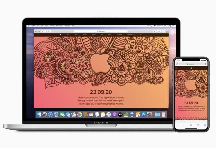 Apple Store online apre in India il 23 settembre