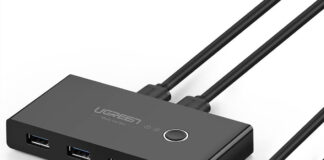 Recensione UGREEN 4 Porte USB 3.0 KVM Switch, come controllare due computer in modo trasparente