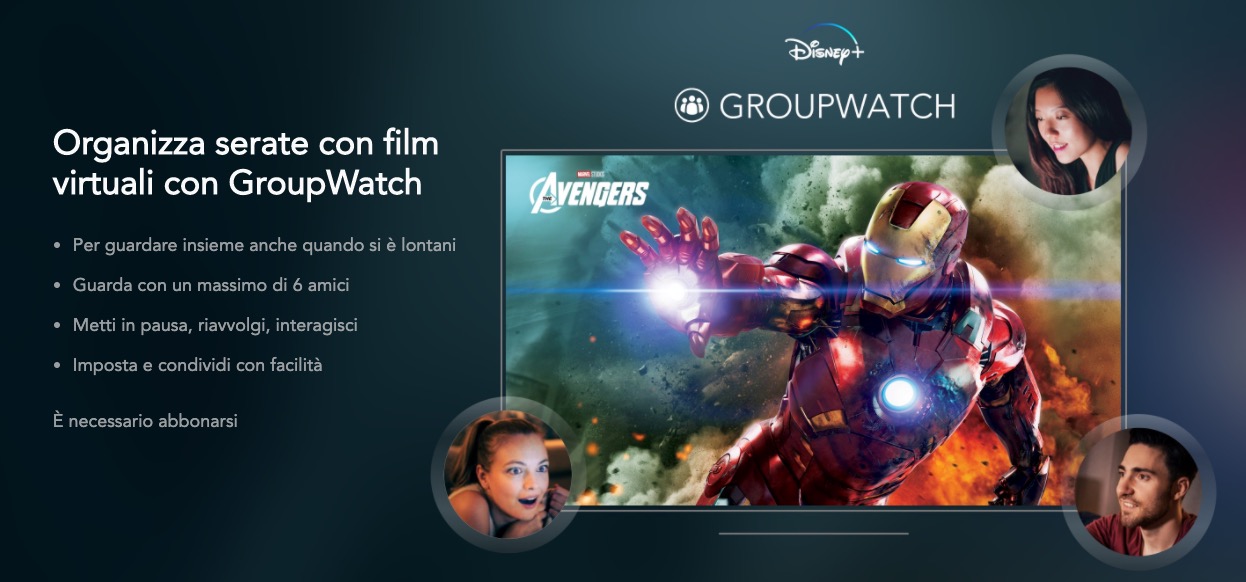 Pericolo lockdown, Disney+ vi fa vedere i film in compagnia con GroupWatch senza muovervi da casa