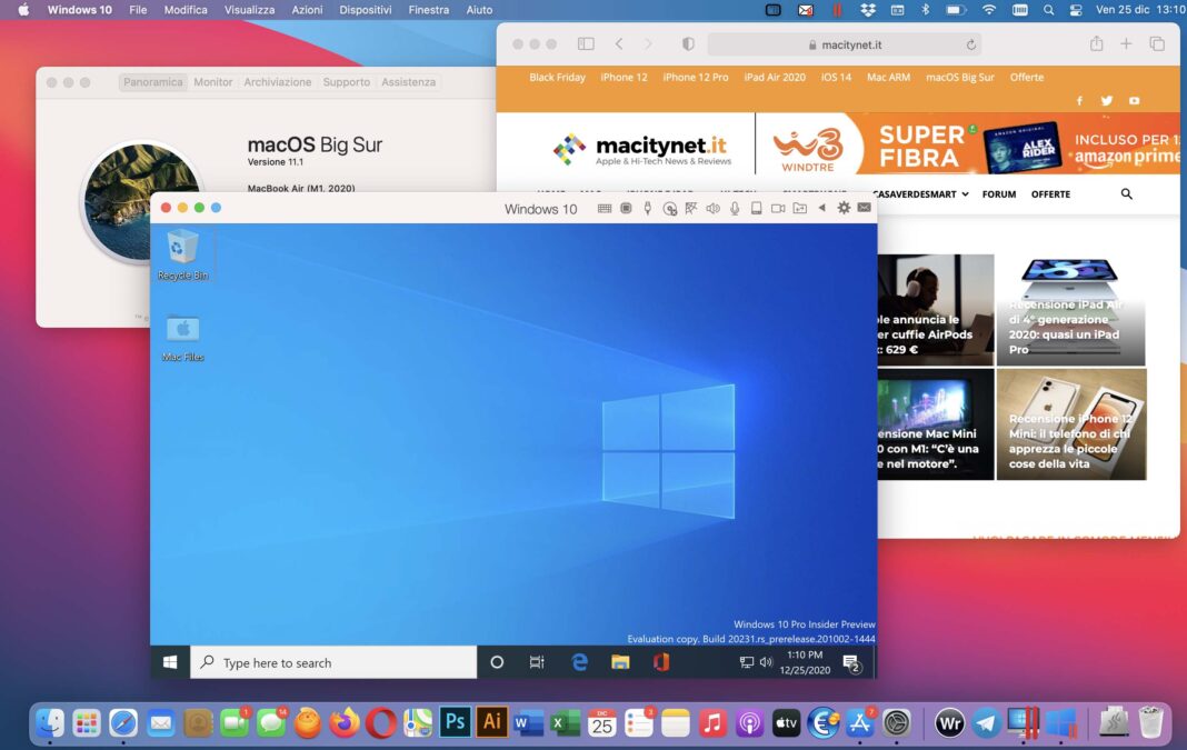 macbook air parallels windows 10
