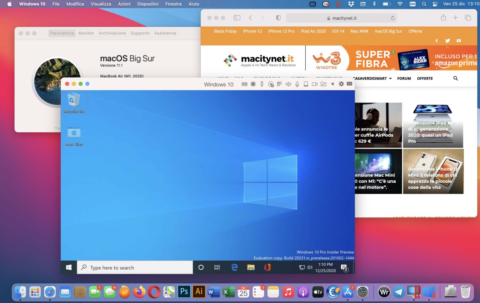 macbook air parallels windows 10