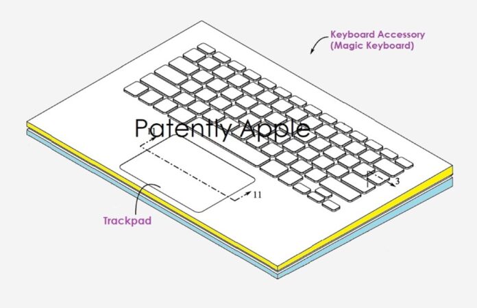 Brevetto mostra la combo Magic Keyboard e Trackpad con supporto Apple Pencil