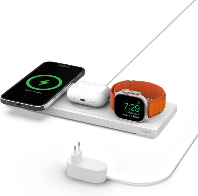 Belkin Boostcharge Pro 3 in 1 accelera la ricarica di Apple Watch 7 - macitynet.it