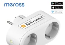 Doppia presa smart Meross, compatibile con HomeKit a 16 euro