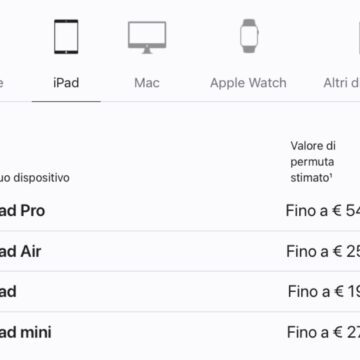 Apple riduce il valore di permuta di Mac, iPhone e Apple Watch