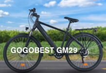 Sconto GOGOBEST GM29, bici elettrica da città con portapacchi