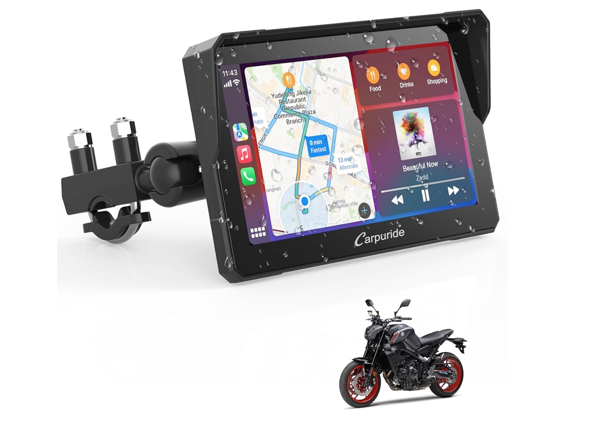Apple Carplay y Android Auto en tu moto - Carpuride W502 #shorts 