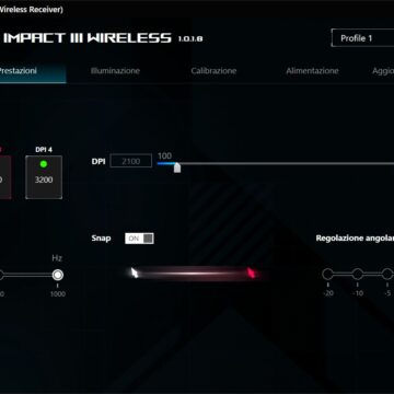 Recensione Asus ROG Strix Impact III Wireless, mouse Pro con design sobrio e funzionale