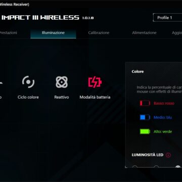 Recensione Asus ROG Strix Impact III Wireless, mouse Pro con design sobrio e funzionale