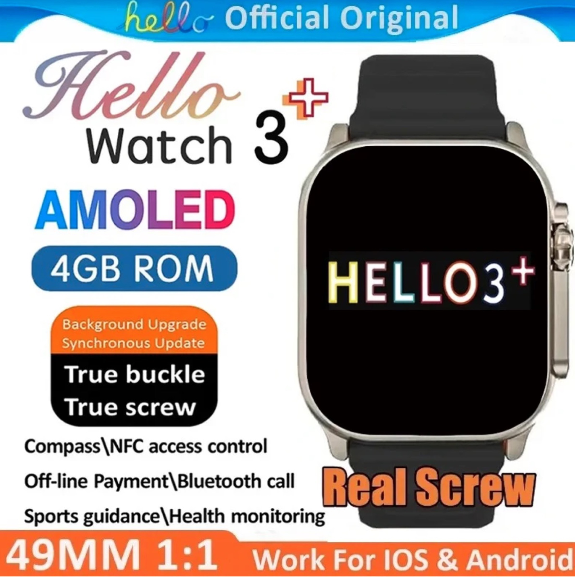 Hello Watch 3 Plus Ultra sembra proprio Apple Watch, ma costa solo 29 €