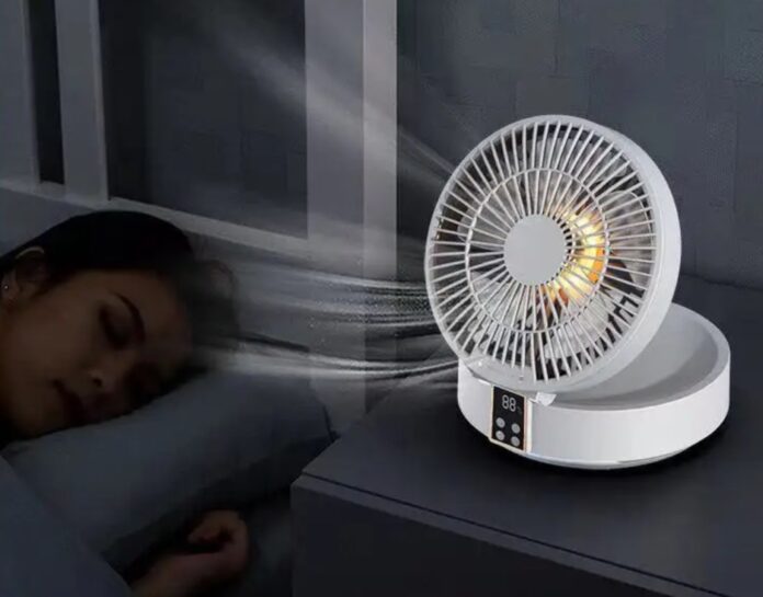 Ventilatore JS101 da scrivania, si appende al muro ed è telecomandato