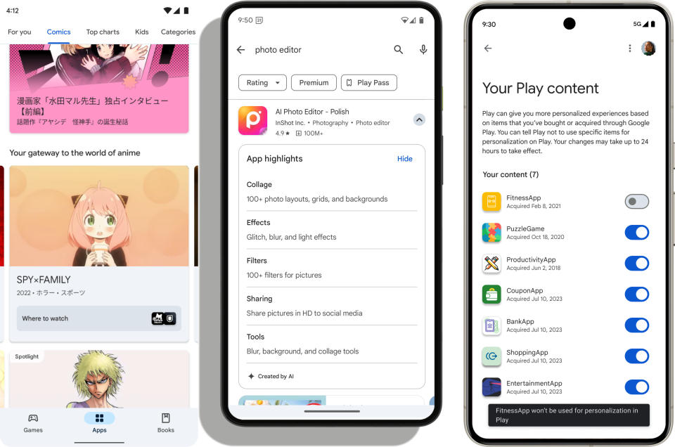 Google vuole che passiate più tempo sul Play Store