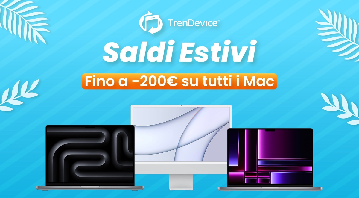 Mac scontati fino a -200€ con i Saldi Estivi TrenDevice