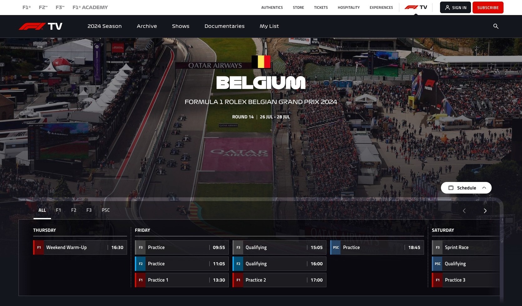 Come guardare il Gran Premio del Belgio di Formula 1 gratis con una VPN