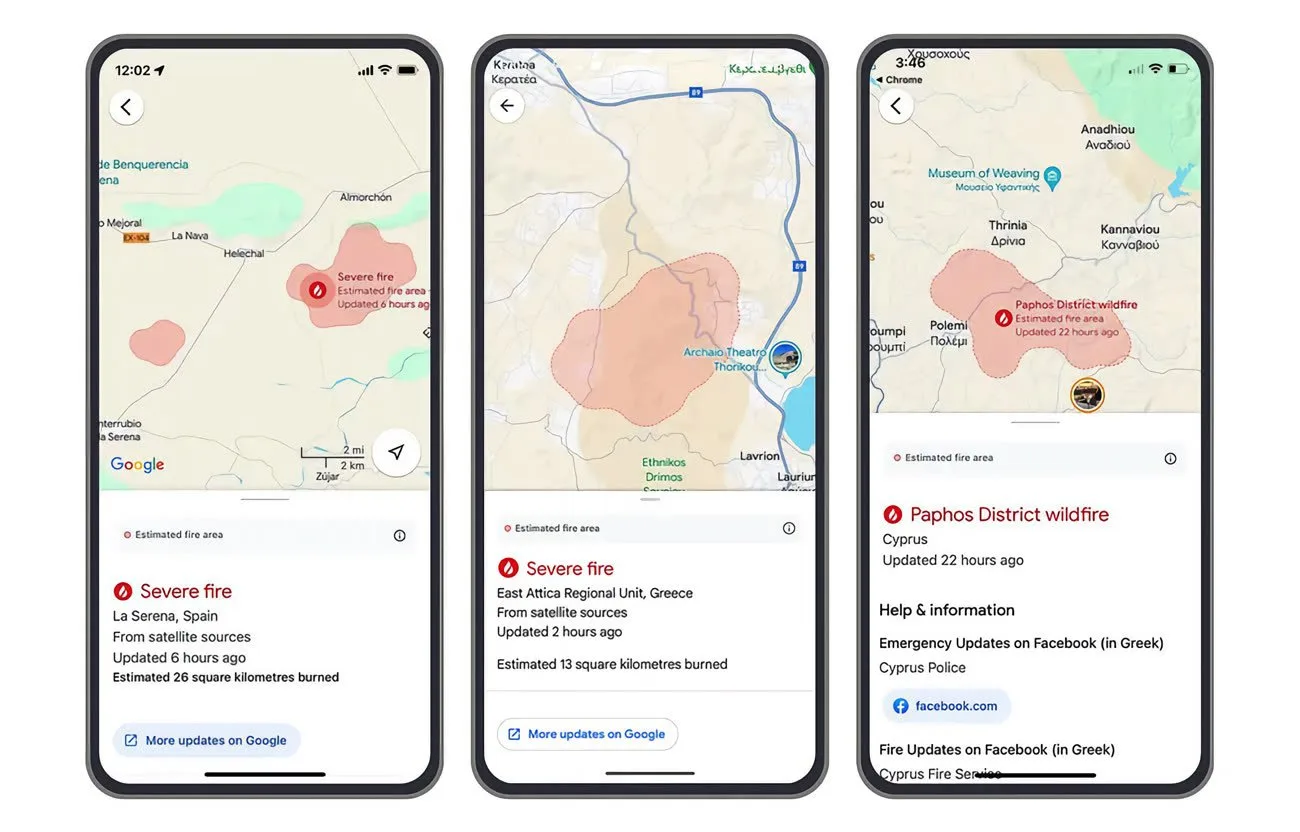 Google Maps, segnalazioni incendi e altre funzioni in arrivo prese in prestito da Waze