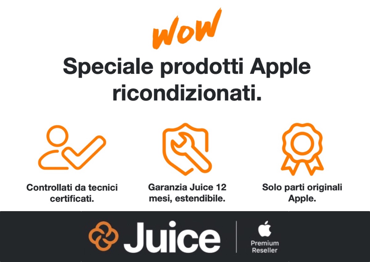 Juice Ricondizionati Apple: iPhone, iPad, Mac e Watch anche a rate