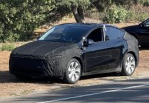 Avvistata Tesla Model Y aggiornata e camuffata