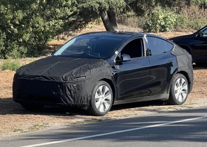 Avvistata Tesla Model Y aggiornata e camuffata