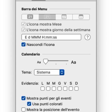 Come potenziare il calendario nella barra di stato del Mac con un'app