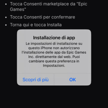 Fortnite torna su iPhone con il lancio di Epic Games Store