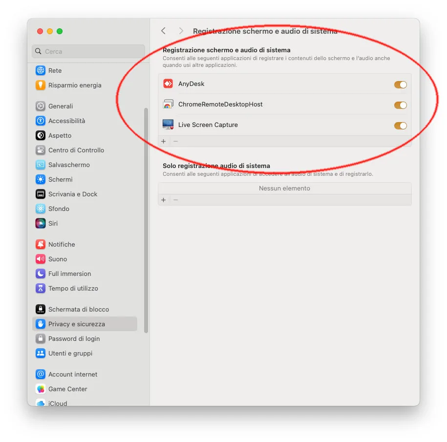 macOS Sequoia richiede autorizzazione settimanale per le app che registrano lo schermo