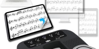 Tavsou la pedaliera Bluetooth per sfogliare gli spartiti su iPad 2