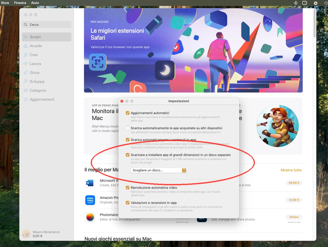 L'App Store di macOS Sequoia 15.1 permette di scaricare app su dischi esterni