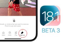 Nella terza beta di iOS 18.1 lo strumento Clean Up in Foto