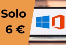 Solo 6 €, Microsoft Windows, solo 17 € per Office