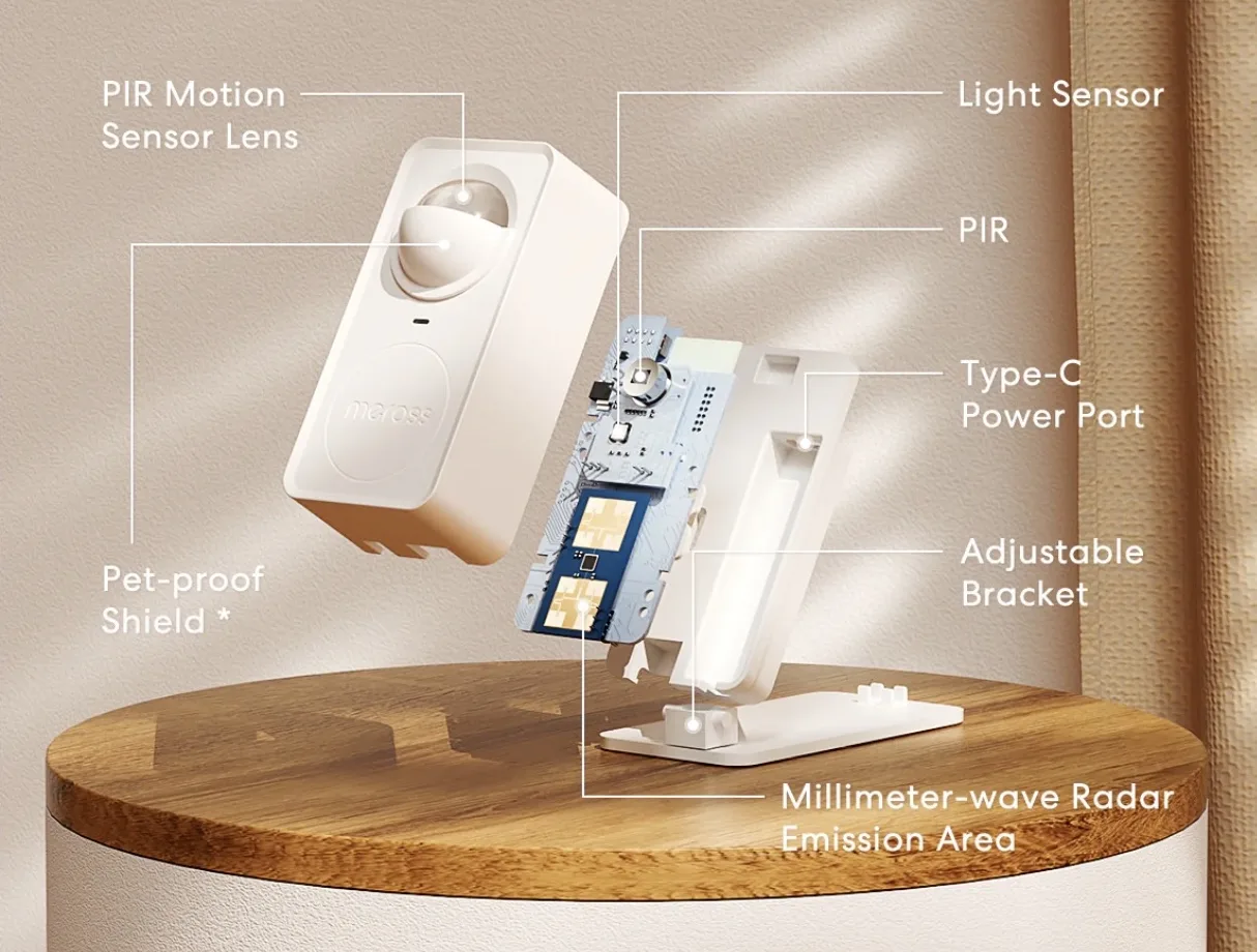 Meross MS600, il sensore di presenza Wi-Fi e Matter