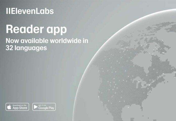 ElevenLabs Reader legge testi con voci di alta qualità in 32 diverse lingue
