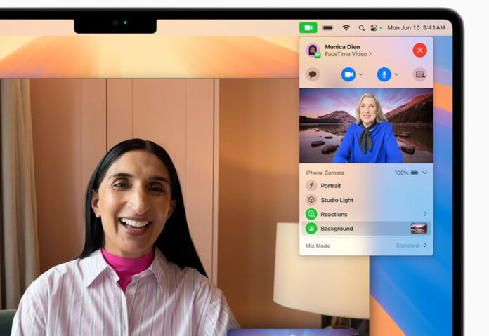 macOS Sequoia, nuovi sfondi FaceTime con l'Apple Park