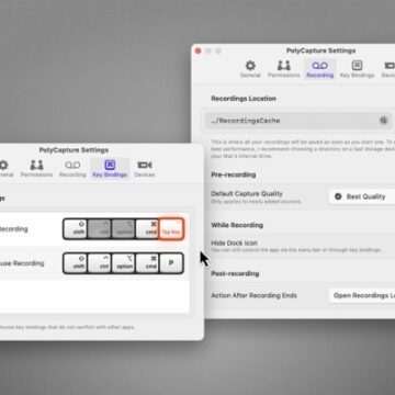PolyCapture registra in tempo reale più fonti audio e video riprodotte dal Mac