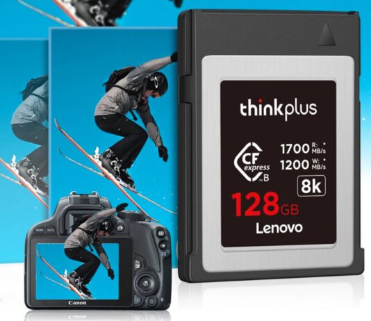 Scheda CF ThinkPlus 128 GB in offerta a 89 €