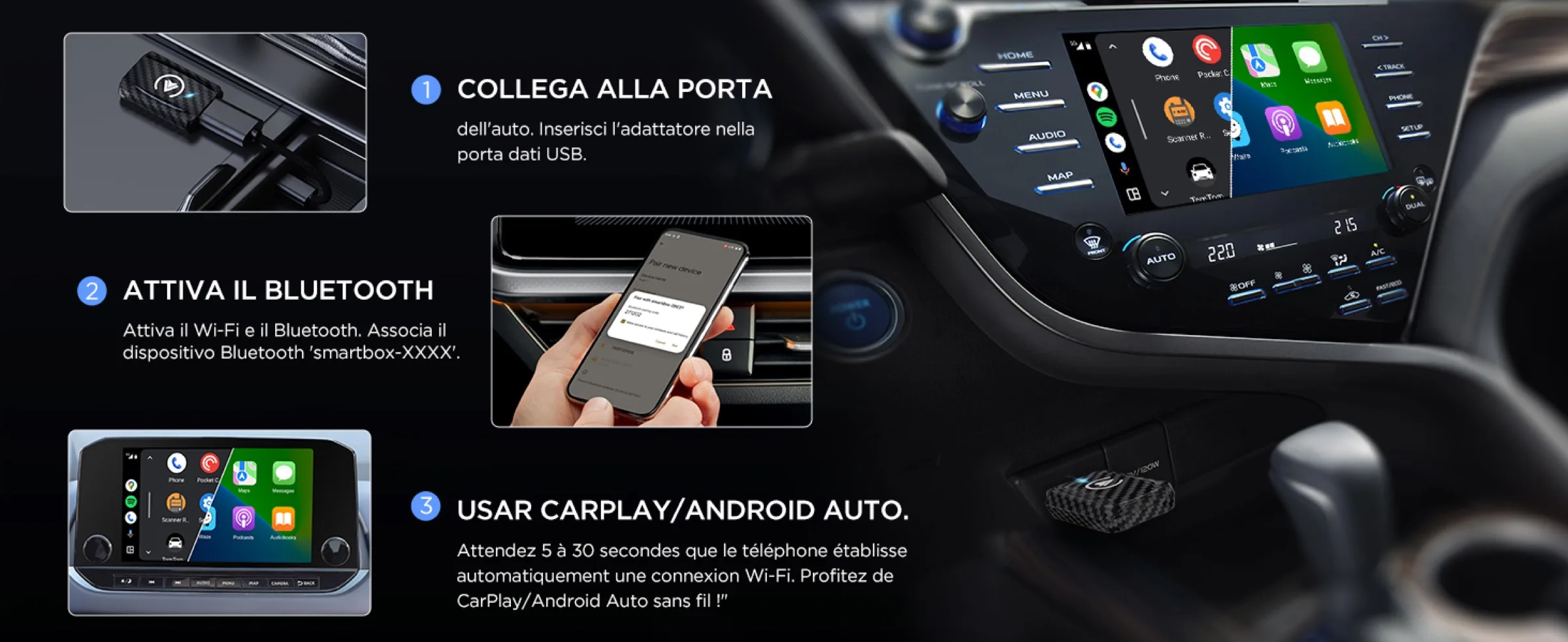 chiavetta MSXTTLY SMT AC01 carplay usba usbc 1