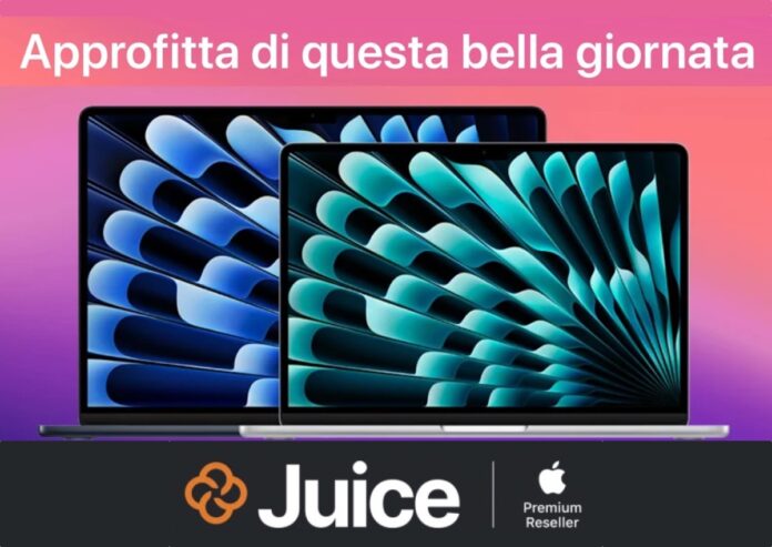 Juice sconta MacBook Air fino a 200 euro, anche a rate