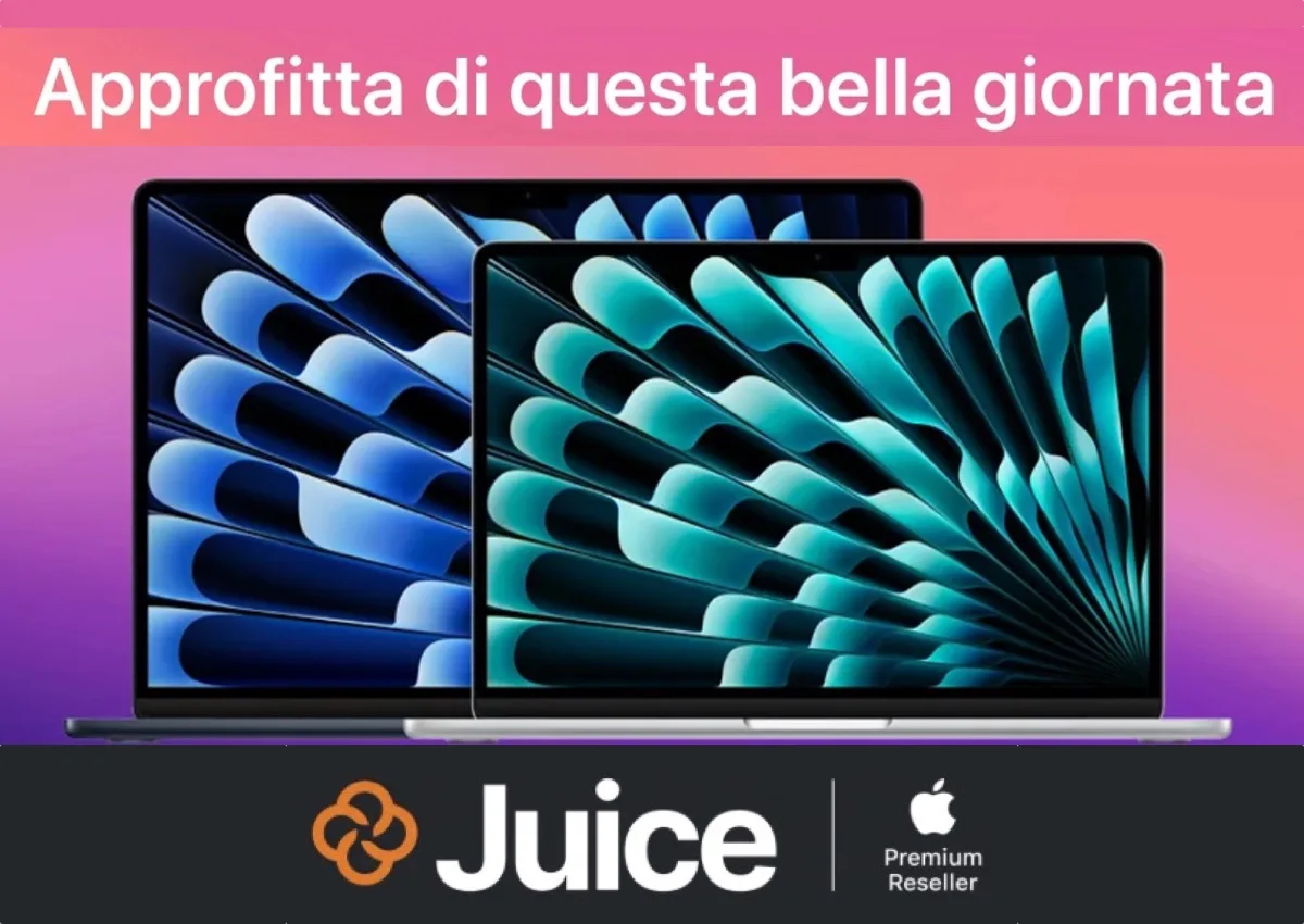 Juice sconta MacBook Air fino a 200 euro, anche a rate