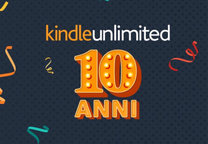 Kindle Unlimited compie dieci anni e vi regala due mesi