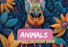 migliori libri colorare foto copertina Animal Mandalas Coloring Book di Shaes Publishing