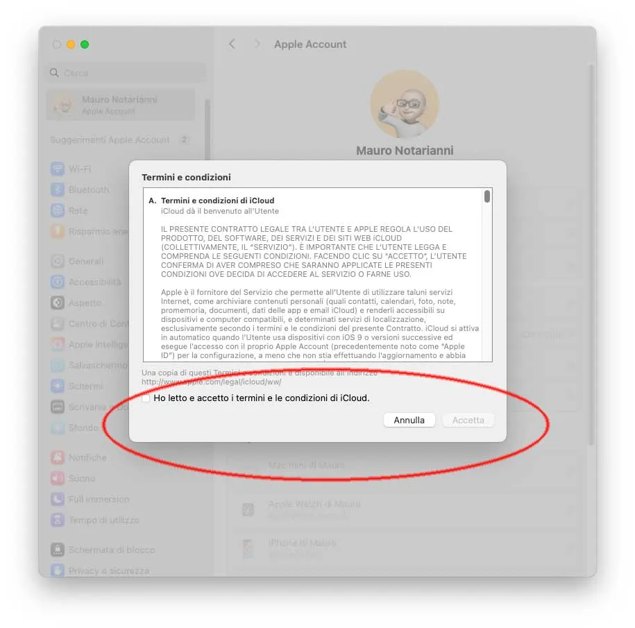 Apple sta aggiornando Termini e Condizioni di iCloud