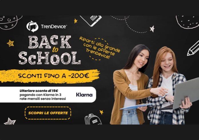 Back to School: fino a -200€ con gli sconti TrenDevice su iPhone, iPad e Mac Ricondizionati